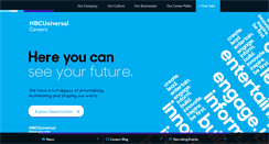 Desktop Screenshot of nbcunicareers.com