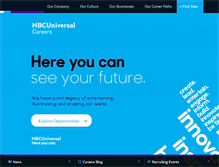 Tablet Screenshot of nbcunicareers.com